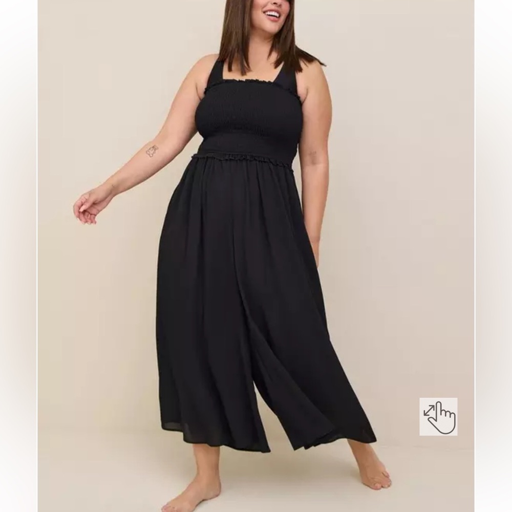 Torrid Strapless Midi Smocked coverup Jumpsuit | Size Medium/Large